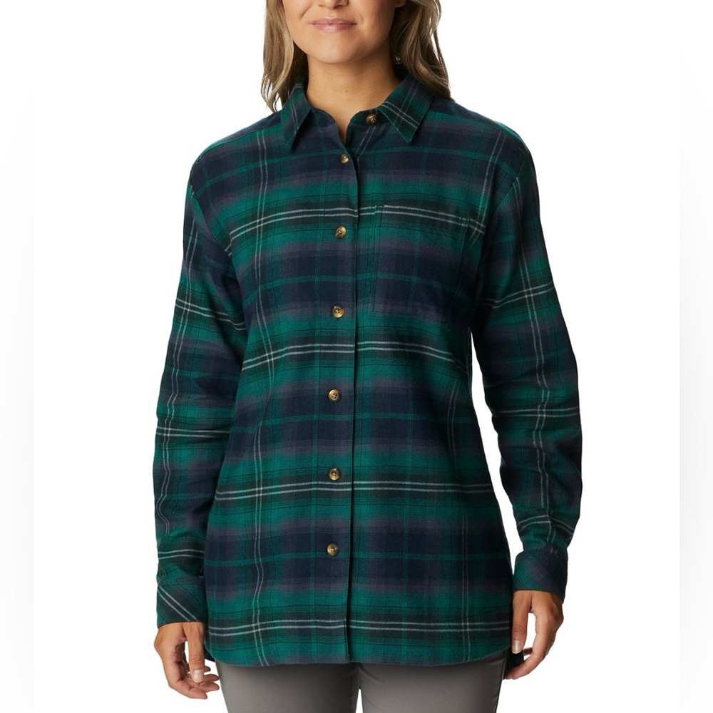 NWT Columbia Women’s Holly Hideaway Flannel Shirt